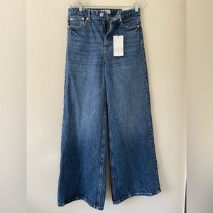 Zara Hi-Rise Wide Leg Jeans